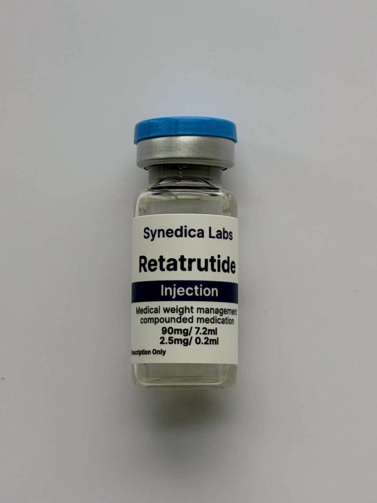Retatrutide 90mg vial – label detail